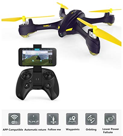 WIFI FPV Version Hubsan X4 H507A Plus Drone with 720P HD Camera Headless Mode Quadcopter with GPS Modus great for Beginners