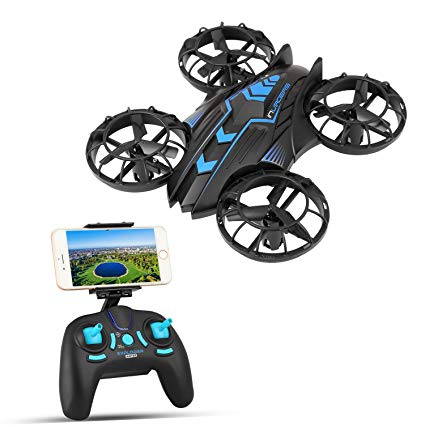 SZJJX RC Drone 2.4 GHz Remote Control Drones with Camera FPV Wifi Quadcopter 4CH 4-Axis Gyro Helicopter, Headless Mode, Altitude Hold, with HD Camera Real Time Transmission RTF SJ515