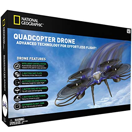 National Geographic Quadcopter Drone - With Auto-Orientation - 360 Degree Flips - Altitude Hold - Great for Kids and New Pilots - Includes USB Charging Cable (2017 Release)