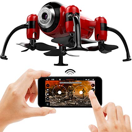 Kolibri Torpedo Mini Drone for kids Micro Camera with FPV App Video Stream, Altitude Hold, Headless Mode, One-Button Auto Take-Off & Landing, Nano Quadcopter for Beginners Model: XK2380