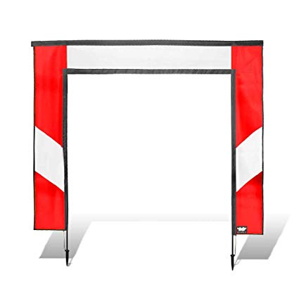 Premier RC 5 x 5 ft. Square Air Race Gate for FPV Drone Racing - Red and White