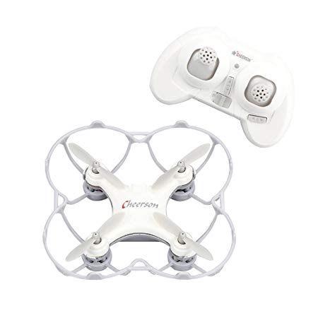 RC Quadcopter Drone with 3D Flip,Mini RC Quadcopter with High/Medium/Low Speed,RC Helicopter Drone Equipped with LED Lights 2.4Ghz 6-Axis Gyro 4 Channels-White