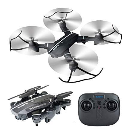 Foldable RC Drone with Camera, 8807W Wifi FPV 2.4G Altitude Hold Headless Quadcopter with 720P 2MP Wide Angle Camera by Fancywing