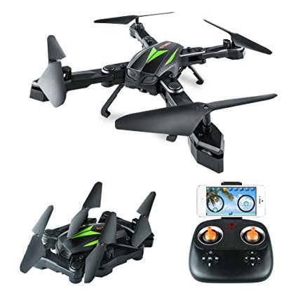 AKASO A200 FPV Drone with 720P HD Camera WiFi APP Live Video 6-Axis Gyro 2.4GHz Altitude Hold Foldable Arms RC Drones for Kids Beginners Adults