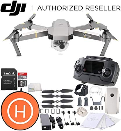 DJI Mavic Pro Platinum Collapsible Quadcopter Starters Landing Pad Bundle