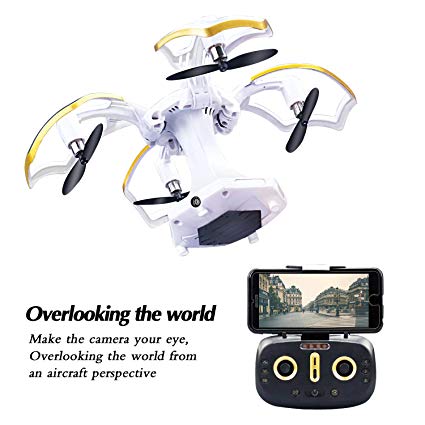 LBKR Tech FPV RC Drone, WiFi Live Feed RC Quadcopter with HD Camera - 2.4Ghz 6-Axis Gyro 4CH Remote Control UAV Drone with Altitude Hold, Headless, One Key Take Off, Landing, Return Home