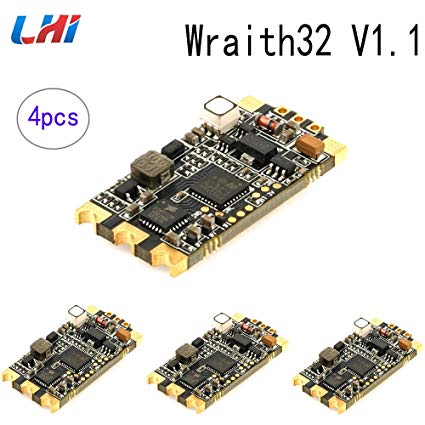 LHI 4PCS Wraith32-32bit blheli_s 32 ESC 35A DSHOT1200 Built in Current Sensor For FPV Quadcopter