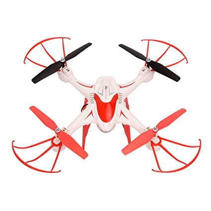 WonderTech Quantum Drone with HD Camera Remote Control Quadcopter Headset Included, with LED Lights One Key Return Home, Color White